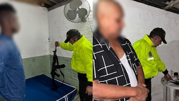 Los capturados tenían fusiles, un