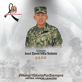 El soldado José David Villa