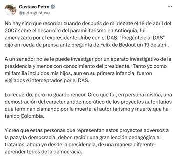 El presidente Gustavo Petro lanzó