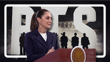 Claudia Sheinbaum y BTS. (Infobae