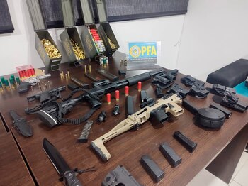 El armamento encontrado