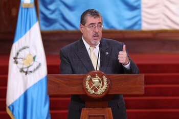 El presidente de Guatemala, Bernardo