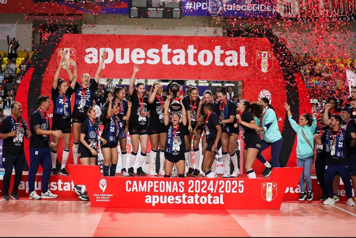 Alianza Lima es el bicampeón de la Liga Peruana de Vóley. Crédito: LPV