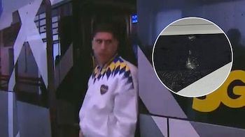 Video: el micro de Boca fue apedreado por hinchas de San Pablo antes de la revancha por la Copa Sudamericana