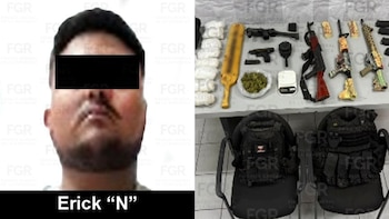 Lleva FGR a proceso a una persona detenida junto con armas. Crédito: FGR