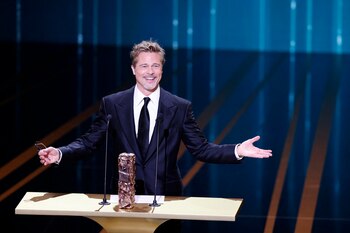 El actor Brad Pitt durante