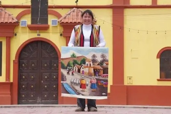 La pieza textil representa el