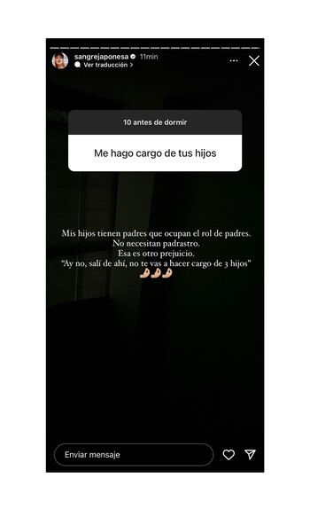 La actriz utilizó sus redes