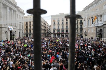 La plaza Sant Jaume de Barcelona