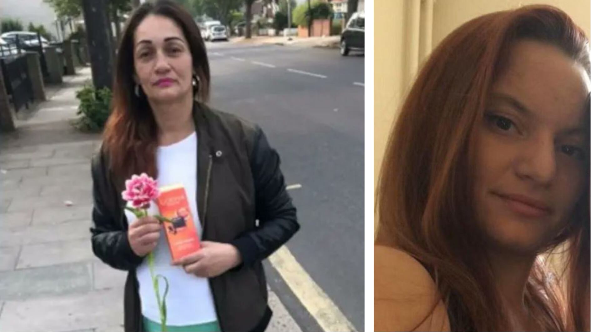 Carmenza Valencia Trujillo (izq.) y Sheryl Wilkins (der.) fueron las dos víctimas de los crímenes en Londres - crédito redes sociales X/Facebook