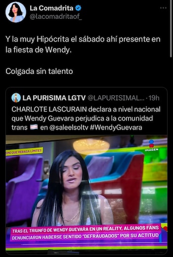 Charlotte Lascurain participó en una