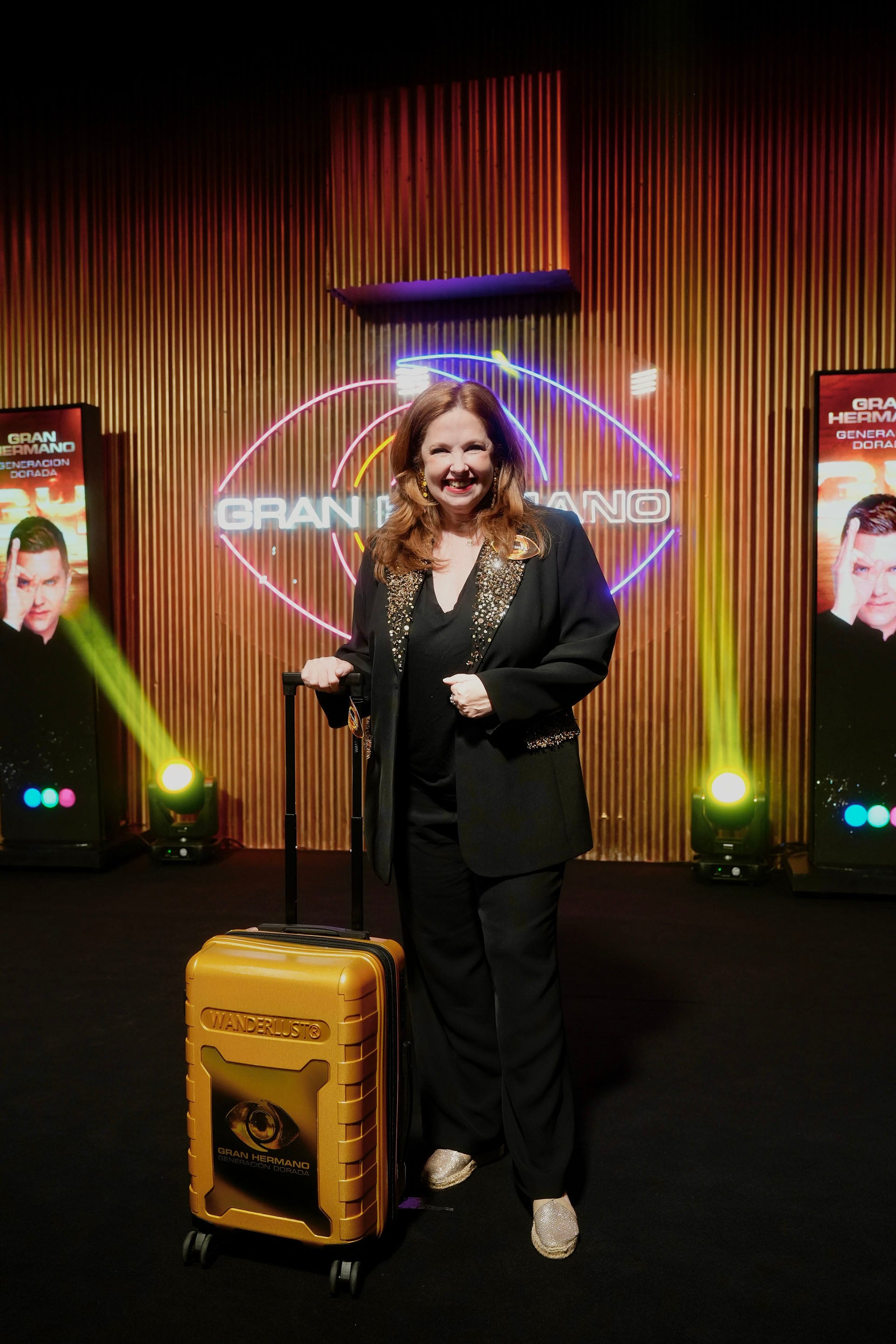 Andrea del Boca fue la primera participante en entrar a la casa de Gran Hermano Generación Dorada (Prensa Telefe)