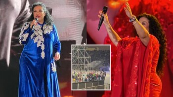 Accidente en concierto de Eva