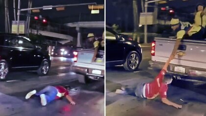 “¡Ese sí era penal!”: aficionado del América cae de una camioneta mientras festeja, celebran en redes sociales