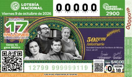 Créditos: Lotería nacional