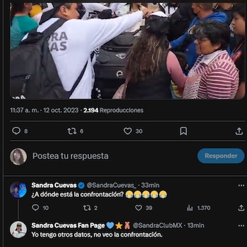 Sandra Cuevas minimizó la denuncia