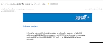 La tercera cancelación