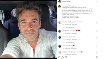 El primer posteo de Nicolás