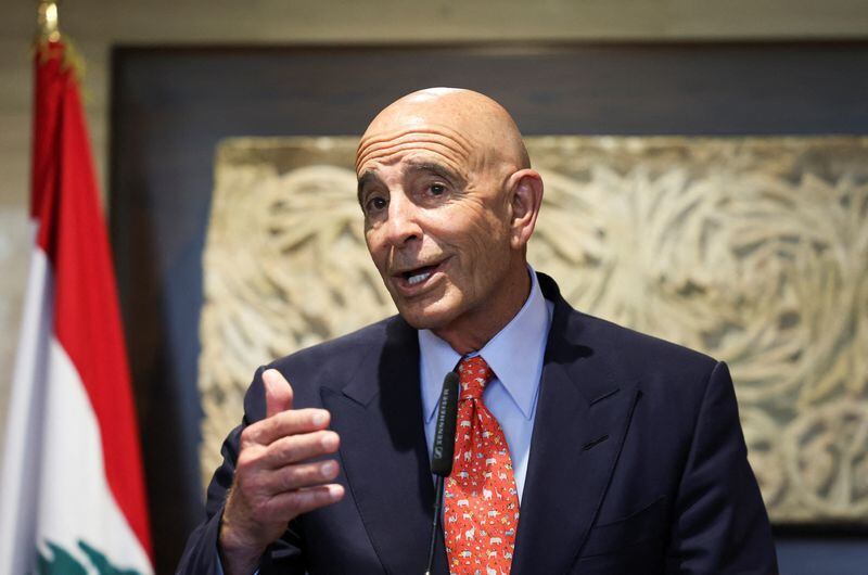 FOTO DE ARCHIVO. El embajador de Estados Unidos en Turquía y enviado especial para Siria, Thomas Barrack. (REUTERS/Mohamed Azakir)