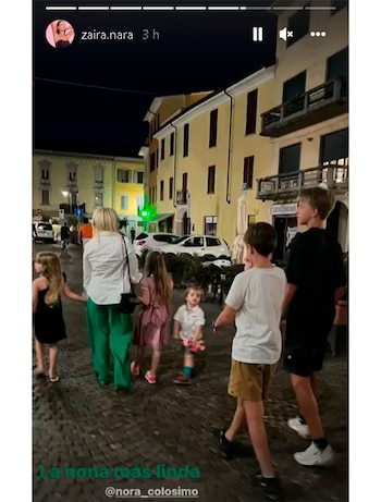 "La nona más linda", escribió