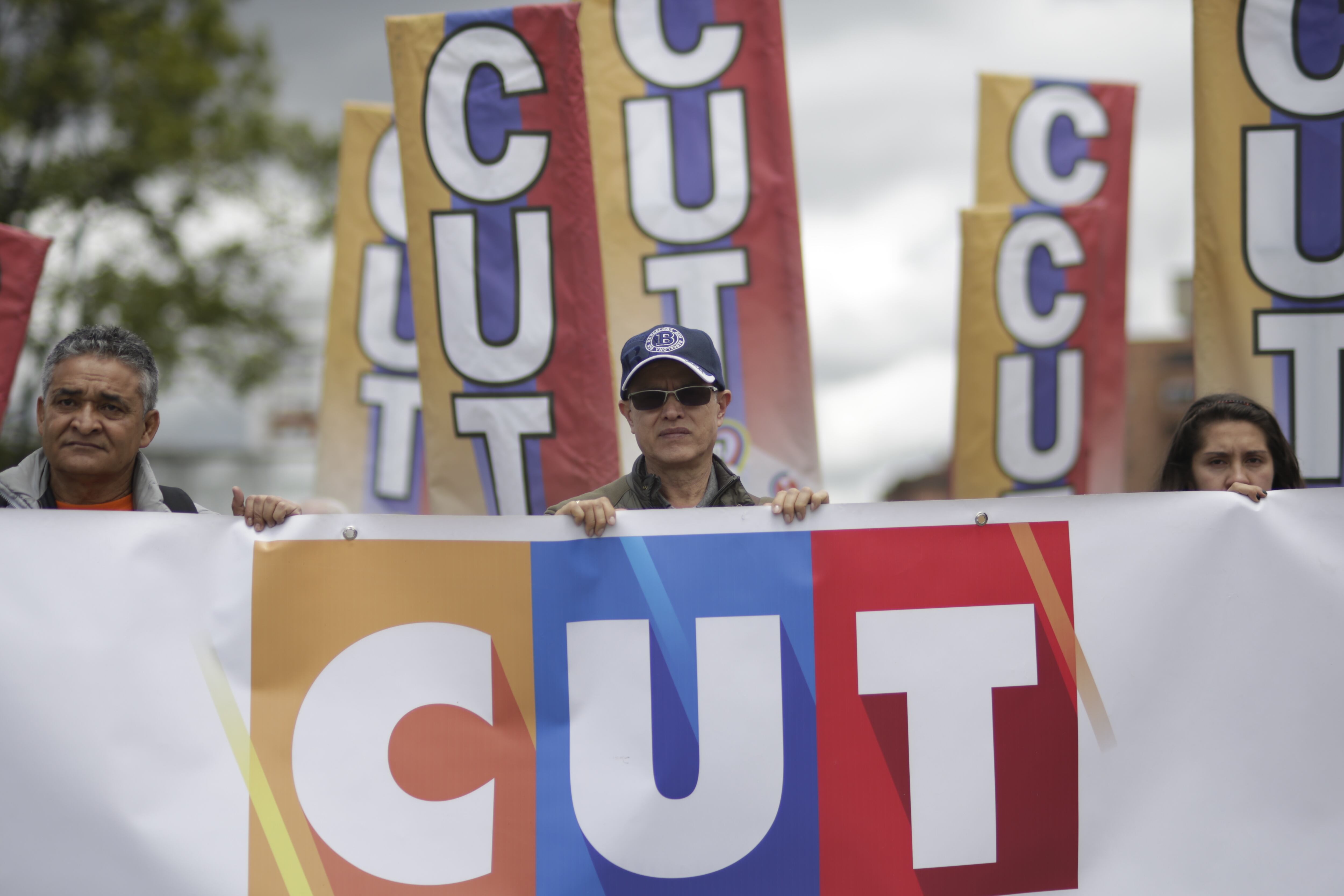 Protestas de la Central Unitaria de Trabajadores | Crédito Colprensa