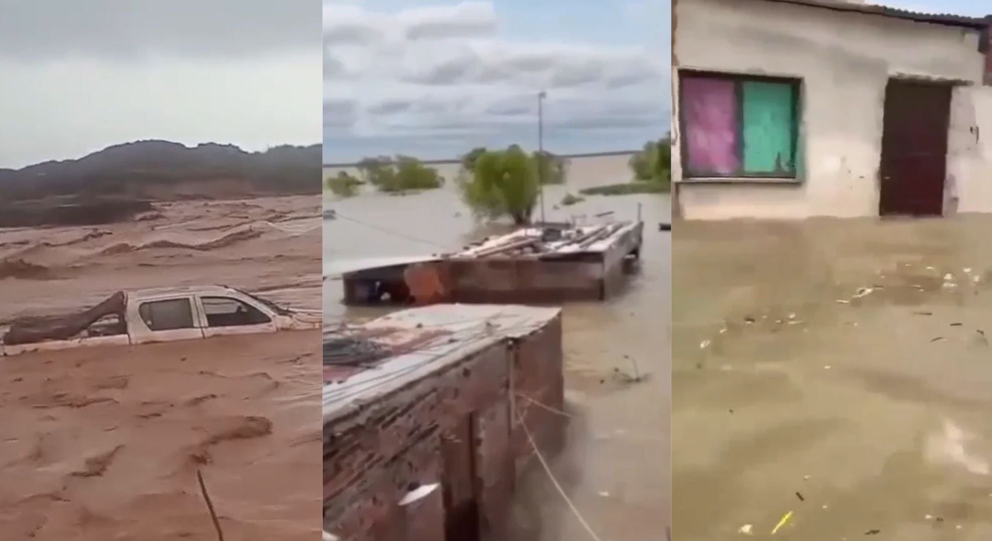 Inundaciones, evacuados y aislados: las imágenes del caos que provocó El Niño en Neuquén, Chaco y Corrientes