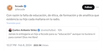 Fecode respondió pulla de Carlos