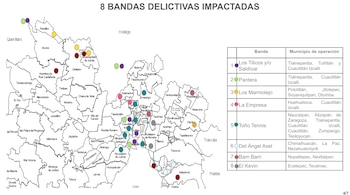 El mapa realizado por las