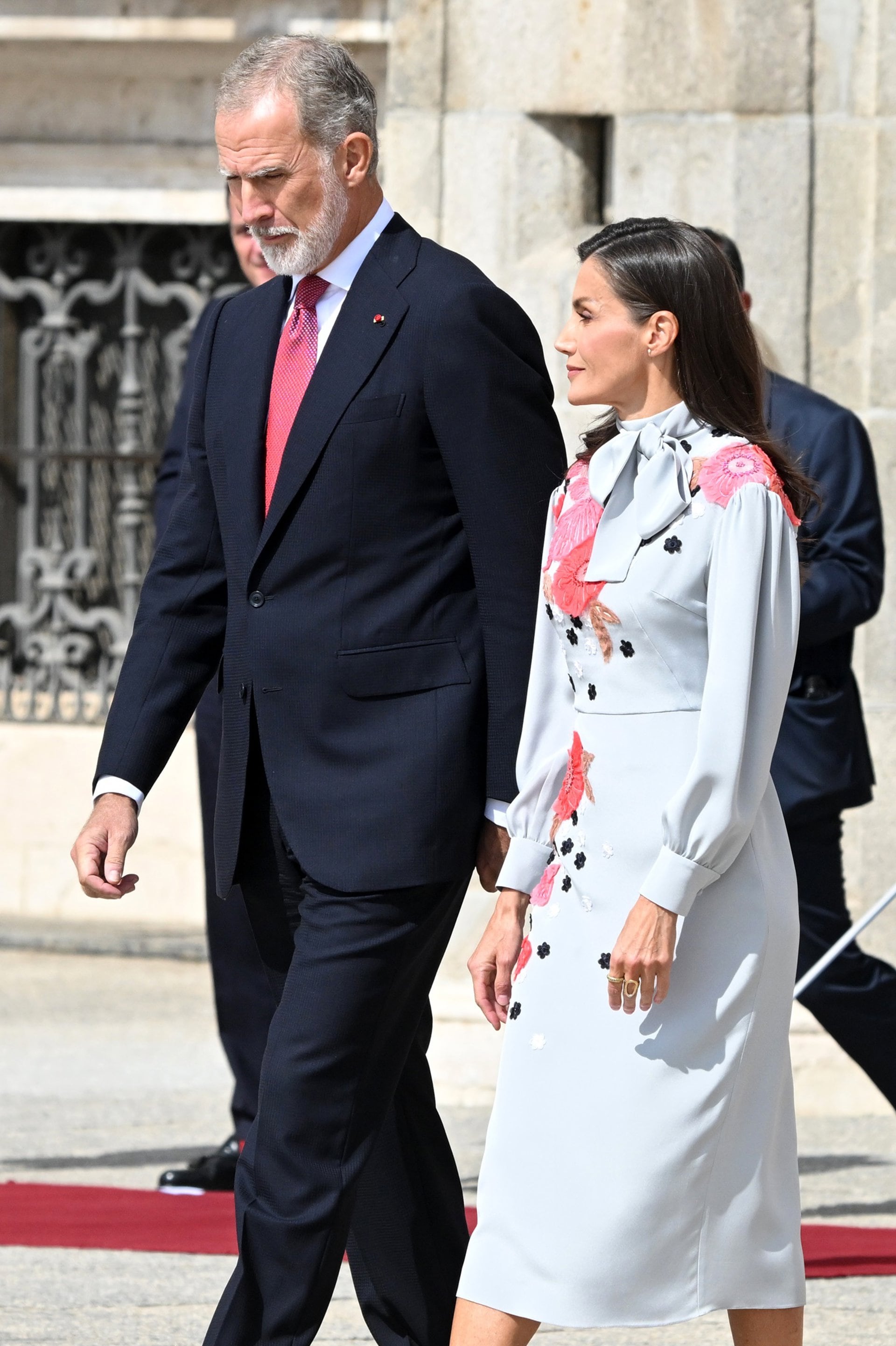 29/09/2026 El Rey Felipe VI y la Reina Letizia esperan la llegada del Presidente de la República Francesa, Emmanuel Macron, y la Primera Dama, Brigitte Macron, en el Palacio Real, a 29 de septiembre de 2026, en Madrid (España). Esta visita de estado servirá para poner de relieve y reforzar los lazos y las relaciones bilaterales entre ambos países.POLITICA José Oliva - Europa Press