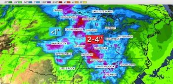 Las alertas por inundaciones alcanzaron a 20 millones de personas en estados como Misuri, Illinois, Tennessee, Alabama y Georgia por lluvias persistentes y suelos saturados (CBS News)