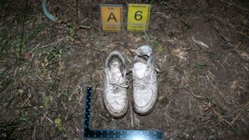 Las zapatillas encontradas en la