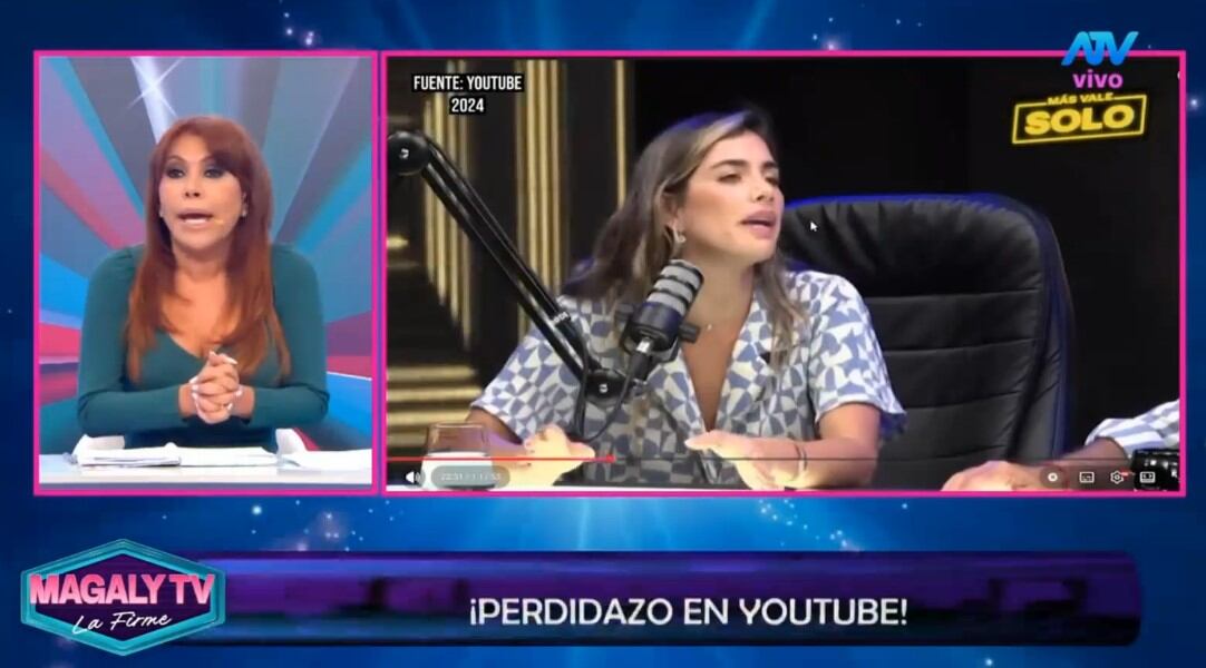 Magaly Medina arremete contra Mario Hart por culparla de la polémica con Korina Rivadeneira. Captura: Magaly TV La Firme.