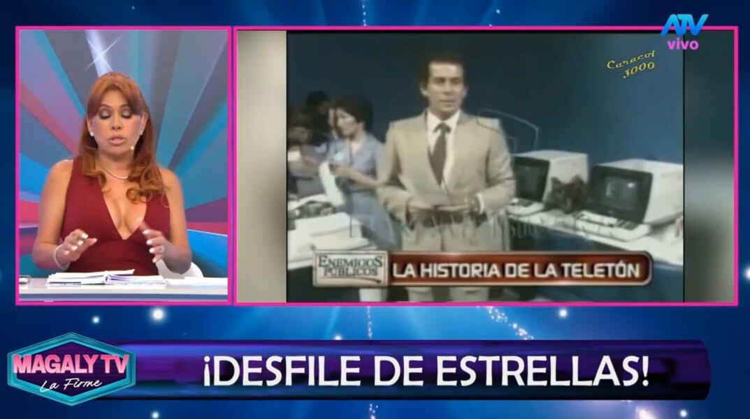 Magaly Medina cuenta que fue convocada para la Teletón tras infidencia de María Pía Copello. Captura: Magaly TV La Firme.