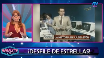 Magaly Medina cuenta que fue convocada para la Teletón tras infidencia de María Pía Copello. Captura: Magaly TV La Firme.
