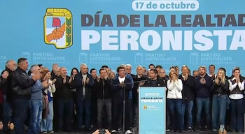 El acto fue organizado por el PJ de La Matanza, en el Polideportivo Juan Domingo Perón de González Catán