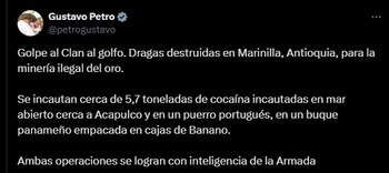El presidente Gustavo Petro confirmó