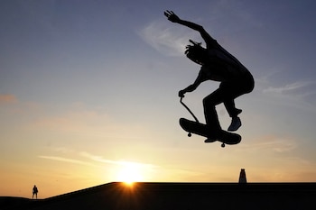 Práctica en Venice Skate Park,