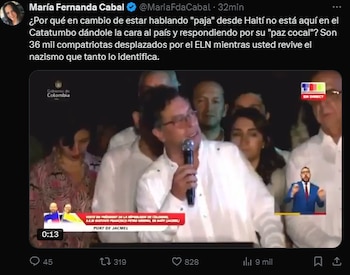 María Fernanda Cabal sostuvo que