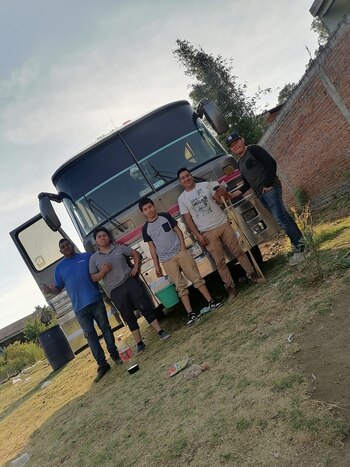 El autobús en el que