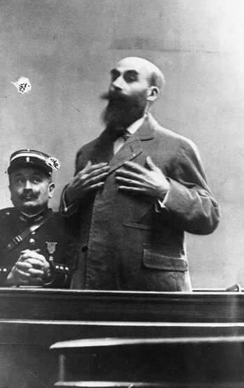 Landru declara en su juicio.