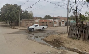 El cuerpo de la víctima