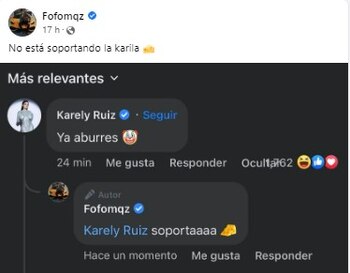 Karely Ruiz le respondió a