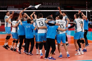 Los festejos de los jugadores