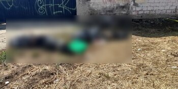 Los cuerpos fueron dejados en