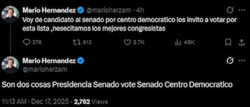 Por medio de su cuenta