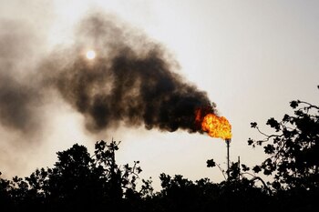 La producción petrolera de Venezuela,