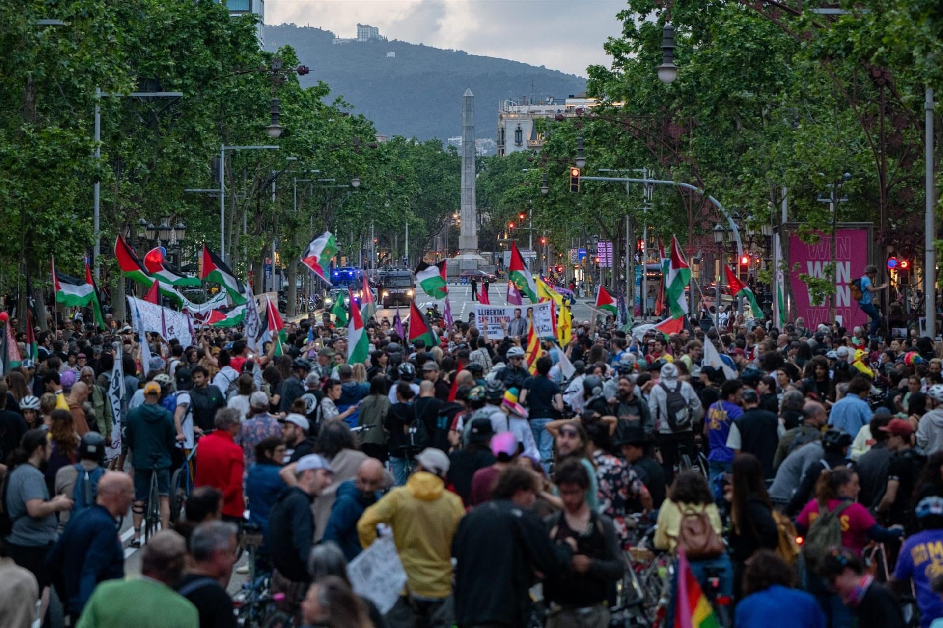 Barcelona exige liberación de activistas retenidos en Gaza