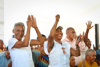 La regularización de terrenos en Santo Domingo Este abarcó 246,115.30 metros cuadrados y formalizó predios que carecían de documentación legal. (Foto cortesía Presidencia de la República Dominicana)