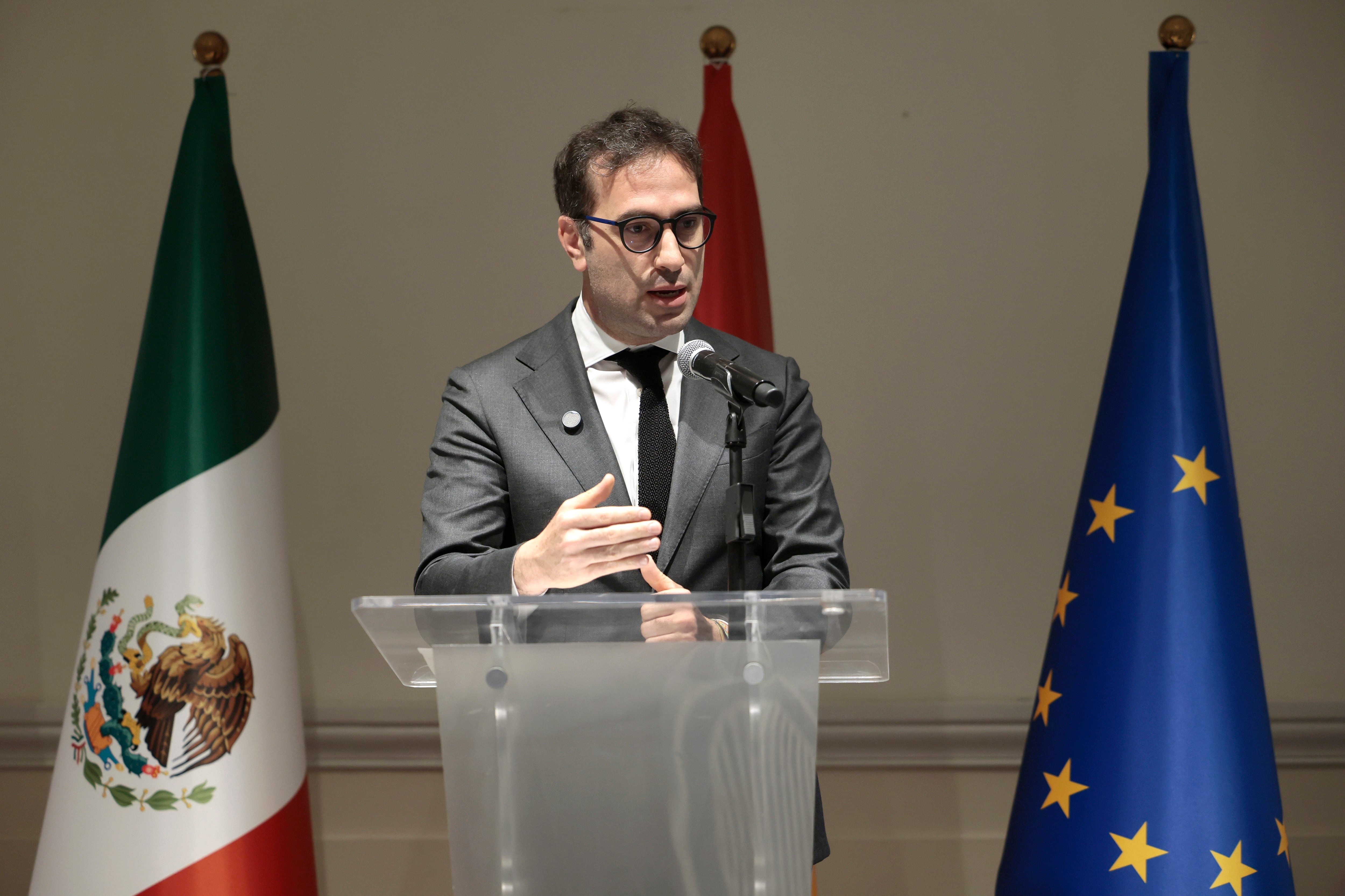 Carlos Cuerpo destacó la confianza de las empresas españolas en el mercado mexicano. EFE/ José Méndez