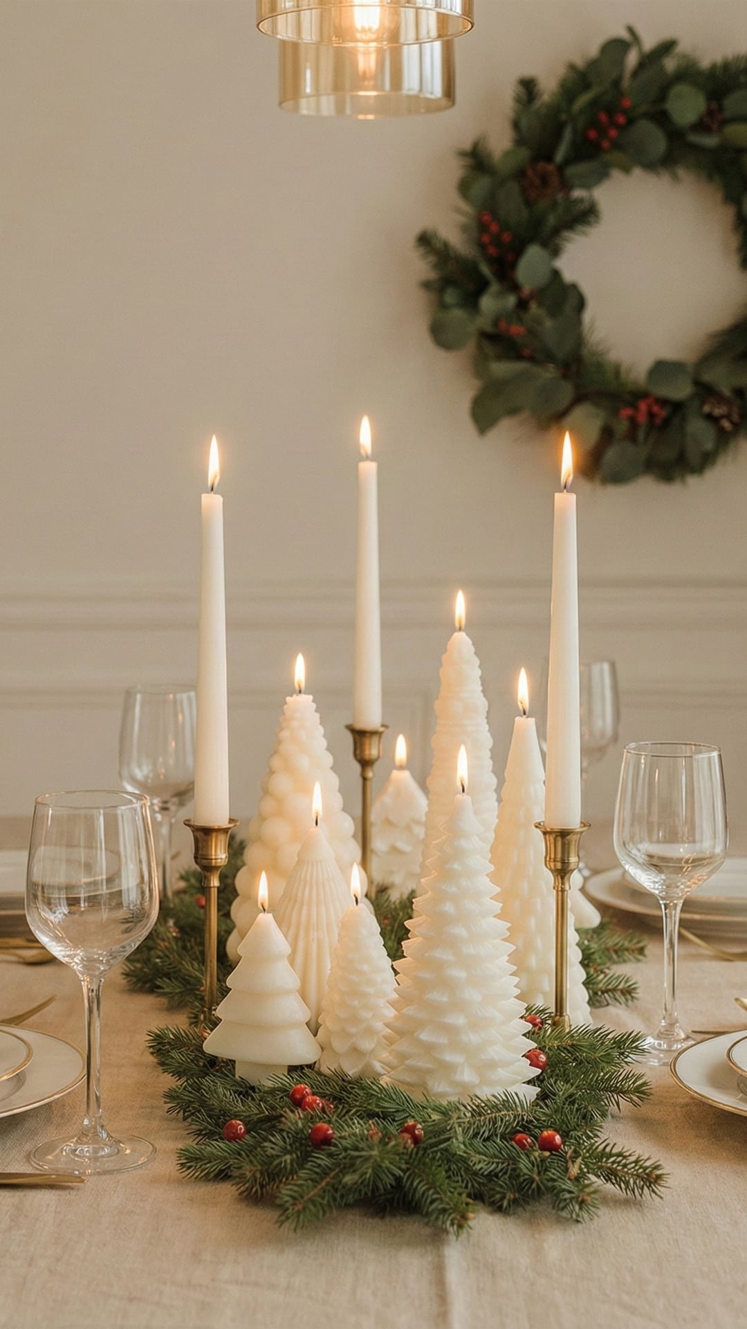 La elección de colores suaves y guirnaldas luminosas crea una atmósfera serena y acogedora (Imagen Ilustrativa Infobae)